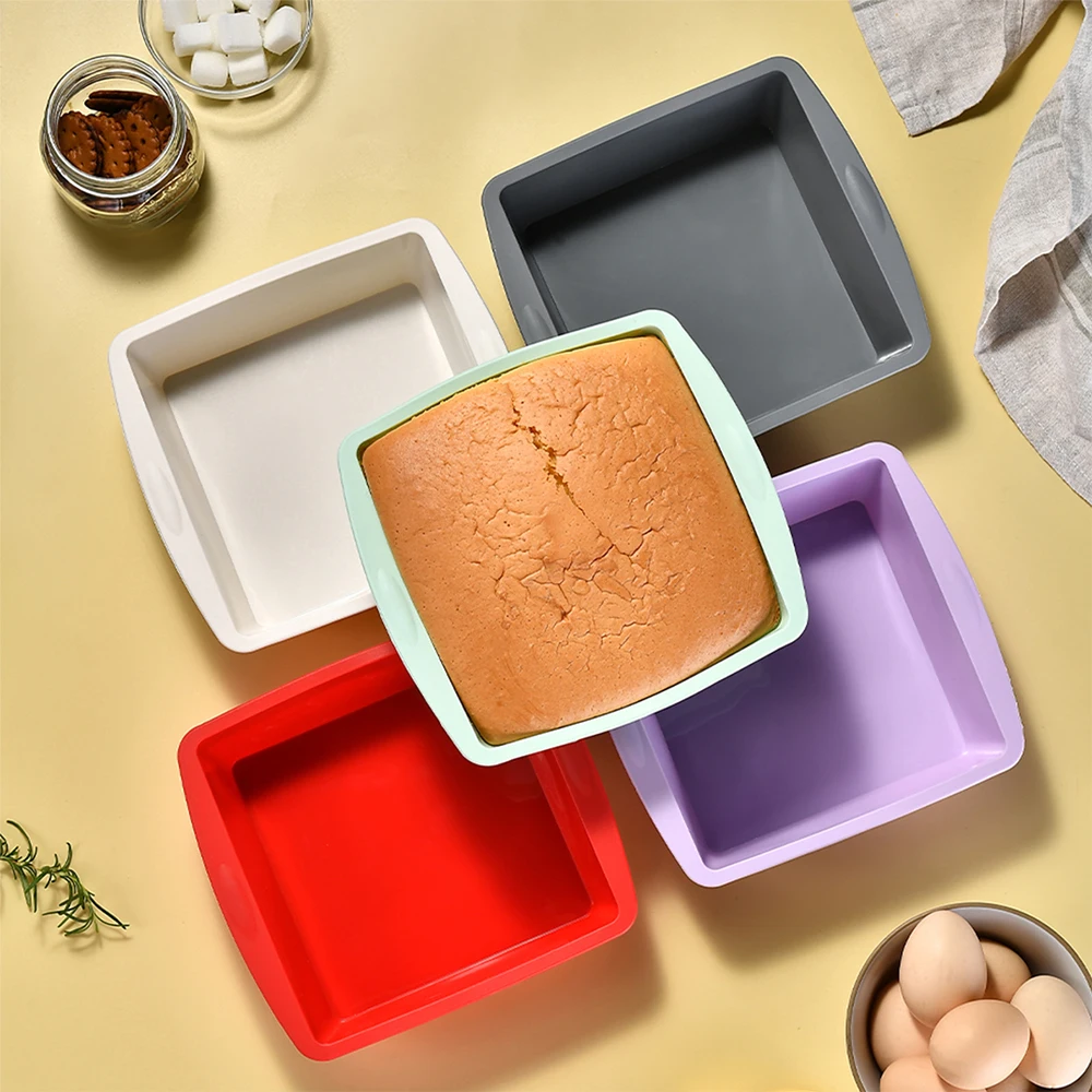 Kitchen Gadgets Deals - 1/4 szt. Silikonowa kwadratowa forma do