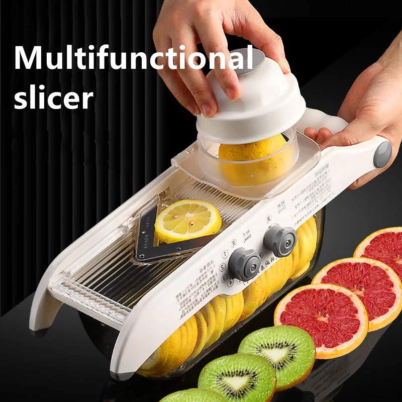 Kitchen Gadgets Hacks - Wielofunkcyjna tarka do warzyw z koszem,