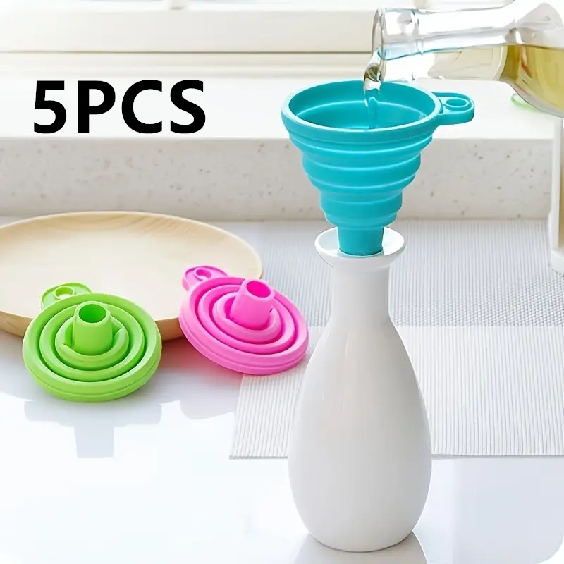 Kitchen Gadgets Small - Silikonowy lejek składany Wielofunkcyjny przenośny mini