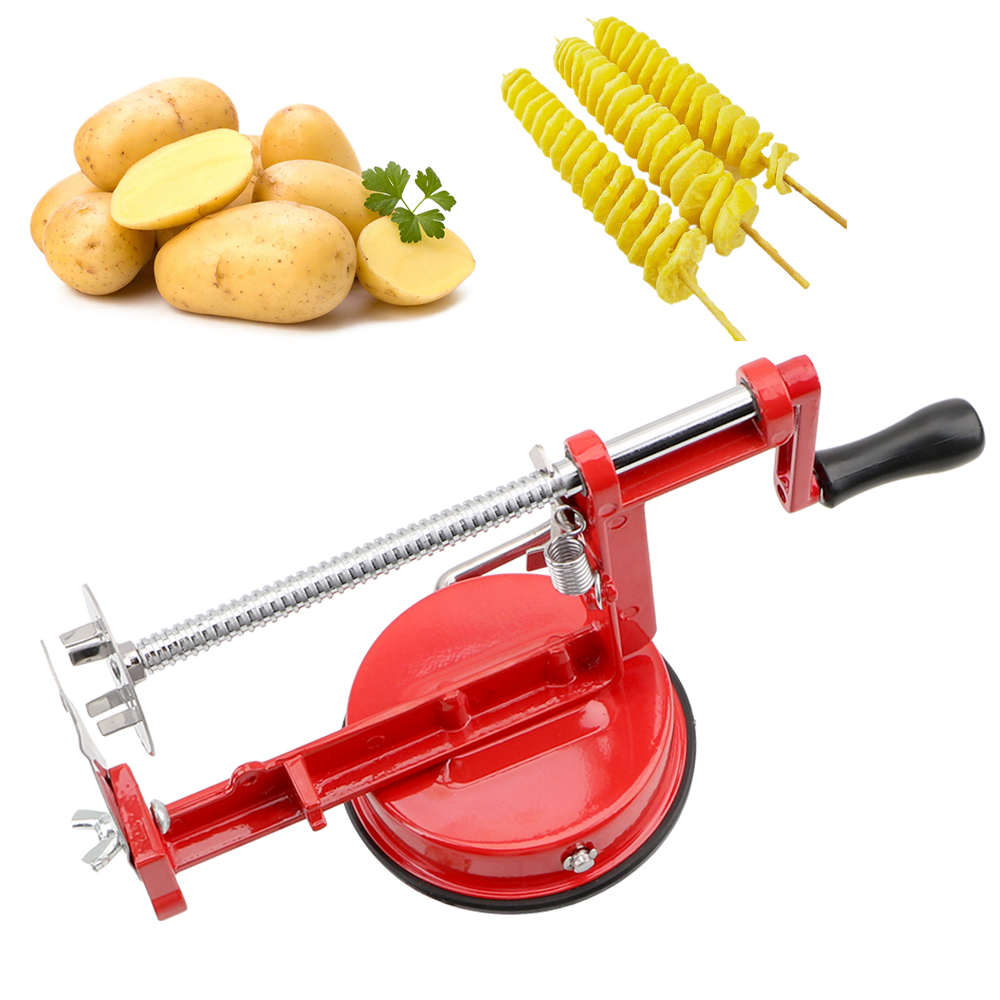 Kitchen Gadgets Hacks - Ręczna spiralna krajalnica do frytek Narzędzia