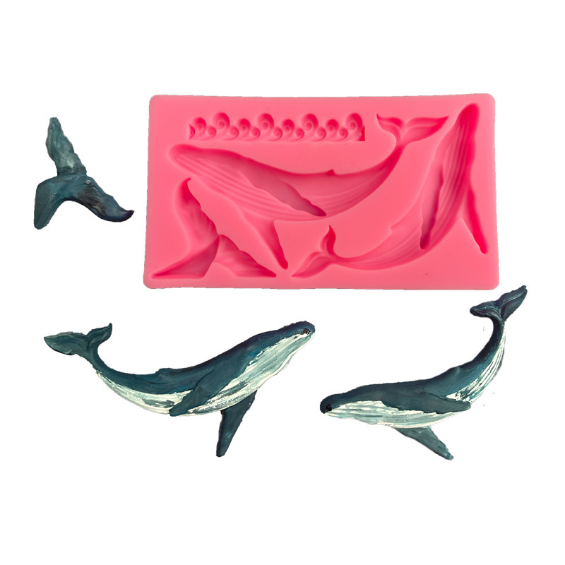 Kitchen Gadgets Deals - DIY wieloryb silikonowe formy seria Ocean