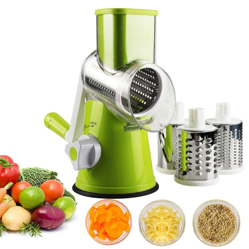 Household Kitchen Gadgets Vegetable Cutter Silk Cutter - Ręczna obrotowa tarka do sera, krajalnica