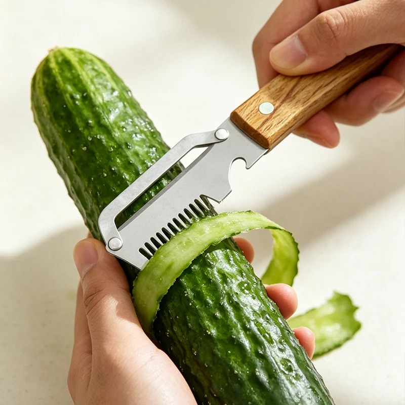 Wielofunkcyjna obieraczka ze s – Household Kitchen Gadgets Vegetable Cutter Silk Cutter recenzja i cena
