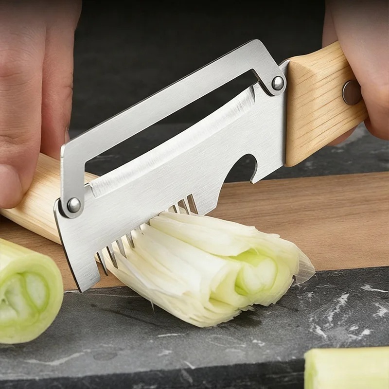Wielofunkcyjna obieraczka ze s – Household Kitchen Gadgets Vegetable Cutter Silk Cutter recenzja i cena