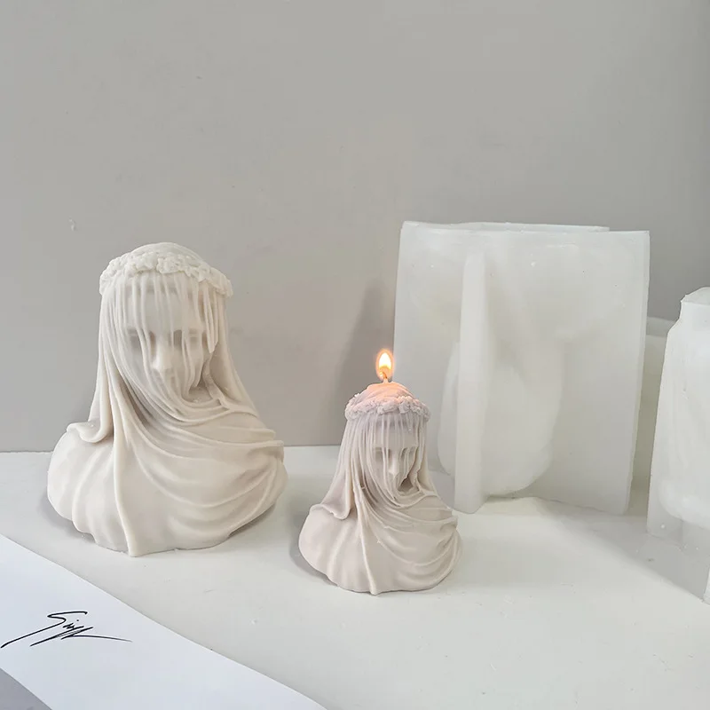 Veil Girl Candle Silicone Mold – Kitchen Gadgets For Mom recenzja i cena